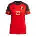Belgicko Michy Batshuayi #23 Domáci Ženy futbalový dres MS 2022 Krátky Rukáv